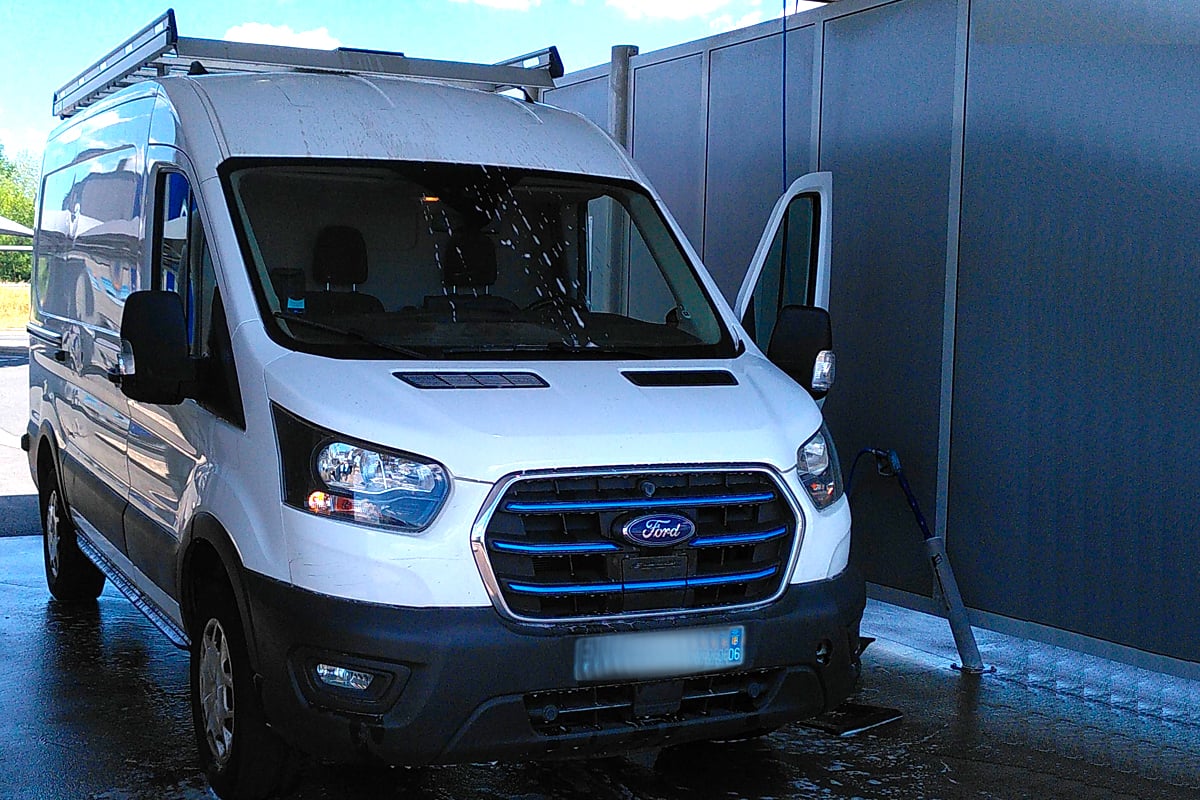 Le Ford E-Transit d'Antoine