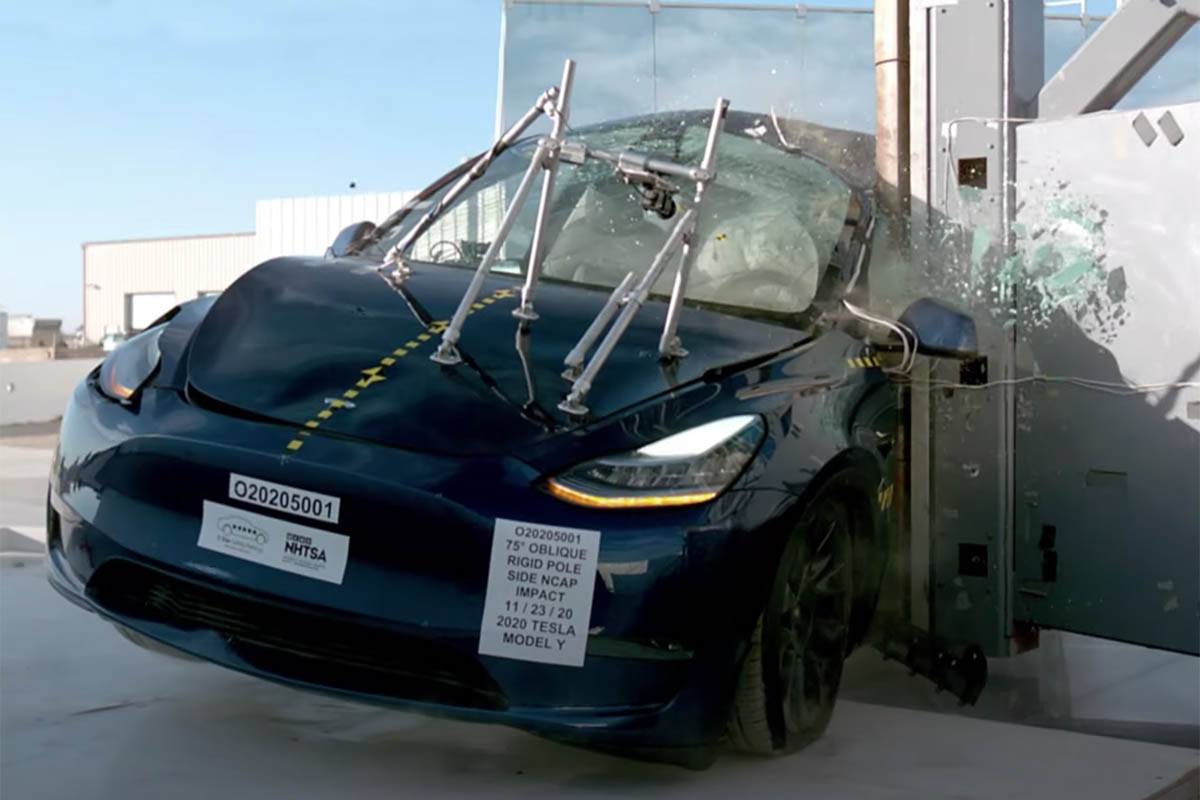 Le Tesla Model Y Décroche La Note Maximale Au Crash Test Américain