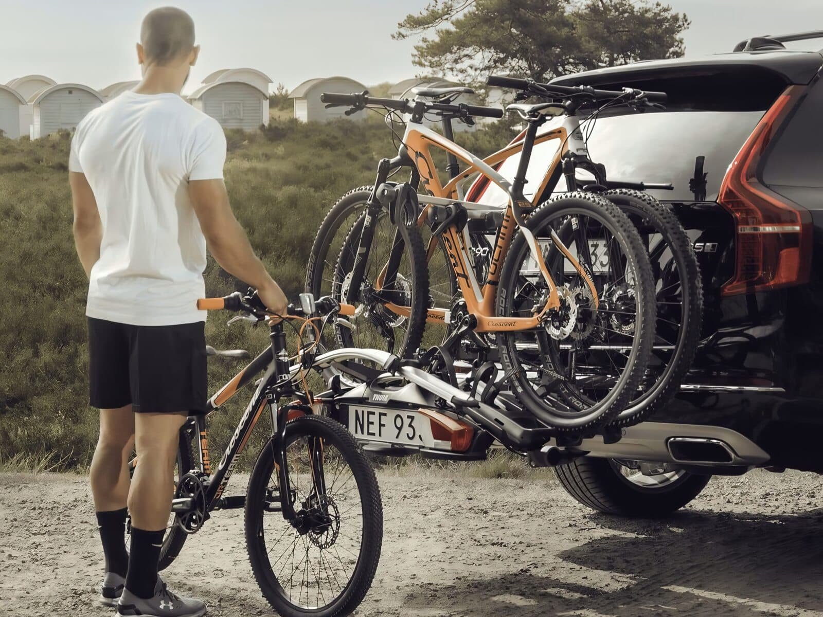 Porte-vélos Rhode Gear Pour Auto - Capacité 2 Vélos - Noir - Occasion état Correct
