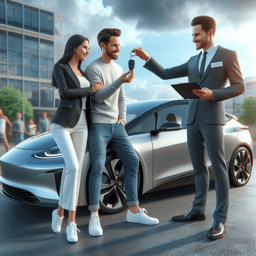 Vendeur voiture électrique