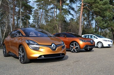 Les prototypes Renault Captur, Zoé, R-Space