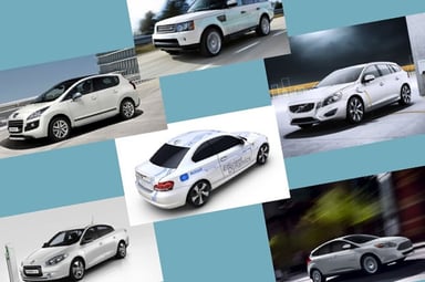 voitures propres blanches