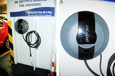 La borne de recharge Irish Ferries