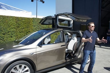 Tesla Model X Elon Musk