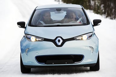 La Renault ZOE par grand froid