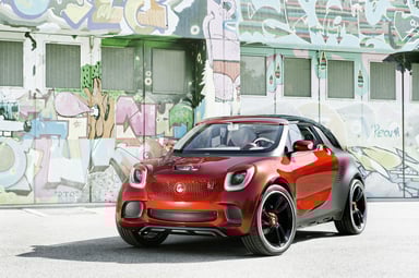 La Smart Forstars vue de face