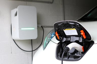 La borne de recharge Hager lors de la charge de ma voiture électrique