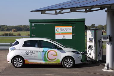 Renault e-Stor : des batteries en fin de vie utilisées pour la charge rapide