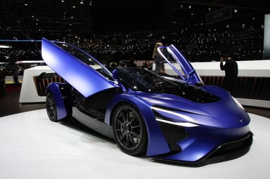 La supercar électrique de Techrules au salon de l'automobile de Genève