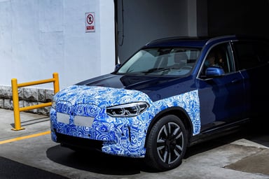BMW iX3 camouflage