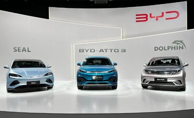Gamme BYD au Japon (2022)