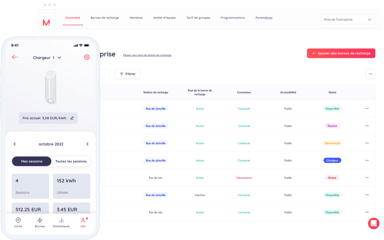 Monta logiciel gestion flotte électrique