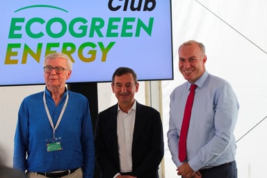 De G. à D. : Patrice Merhand, Pierre Fillon, François Gemenne