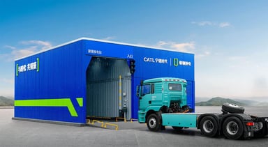 Echange de batterie pour camions CATL