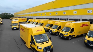 Ford e-transit chez DHL
