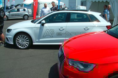 Audi A3 e-tron dans un salon en 2015