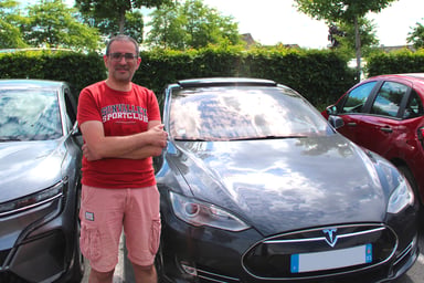Willy et sa Tesla Model S P85 de 2014