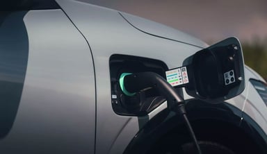 Trappe de recharge d'un Renault Scenic électrique