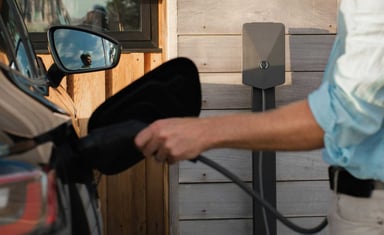Recharge d'une voiture électrique de fonction