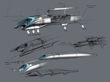 Design conceptuel d'une capsule d'Hyperloop