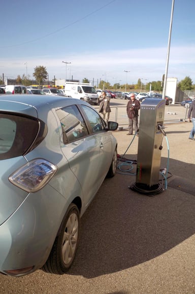 Recharge sous un beau ciel bleu !