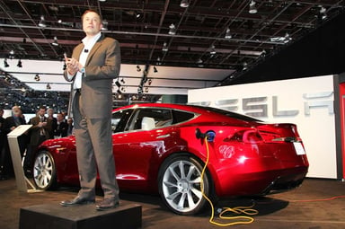 Elon Musk Tesla Model S