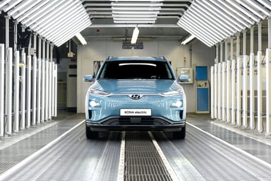 Hyundai Kona electrique usine