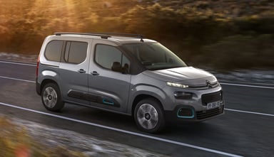 Citroën ë-Berlingo électrique 2021 gris avant route