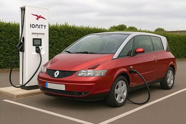 Visuel réalisé par Laurent Schmidt pour illustrer son rêve de rétrofiter un Renault Avantime