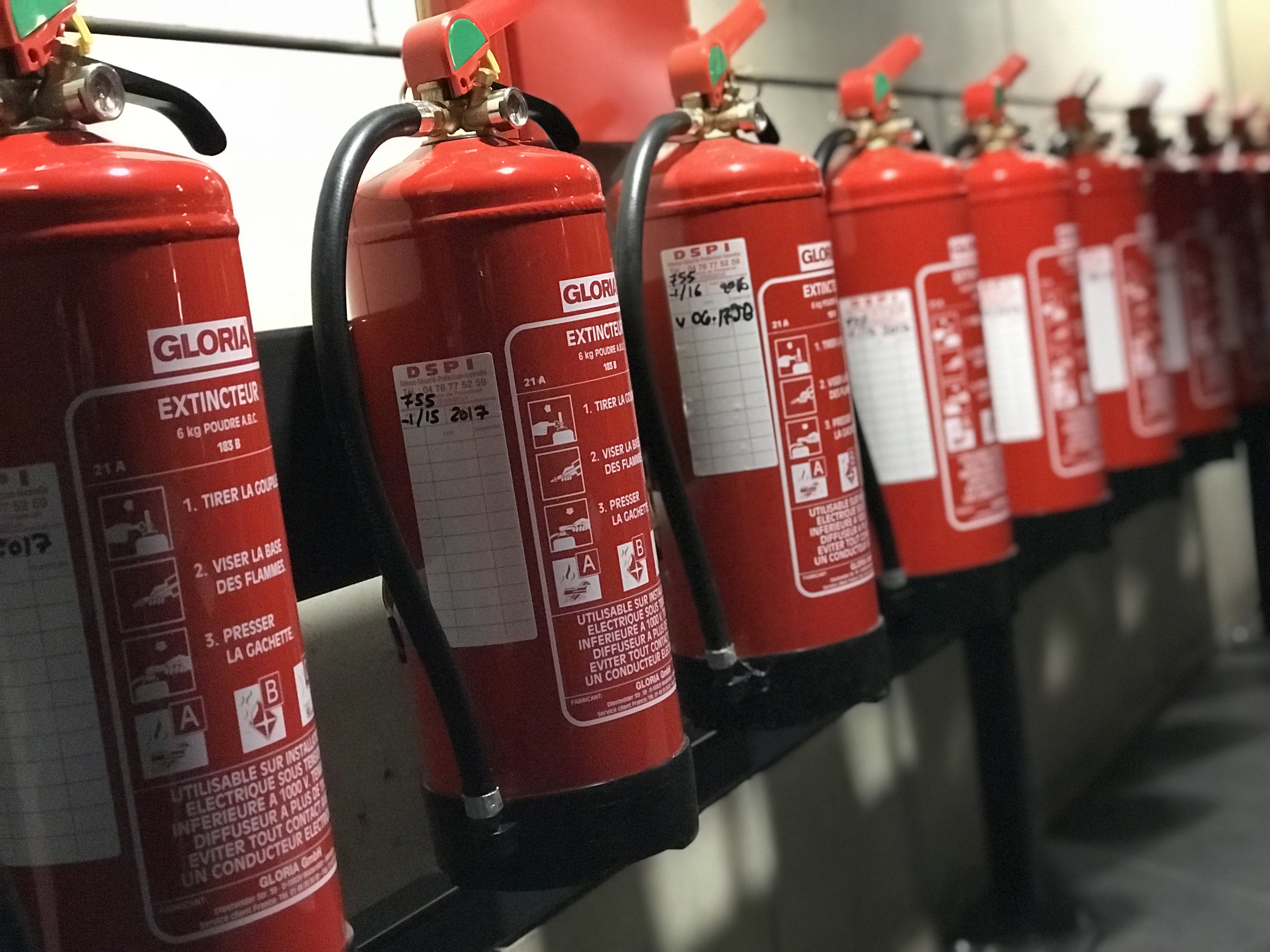 Extincteurs parking