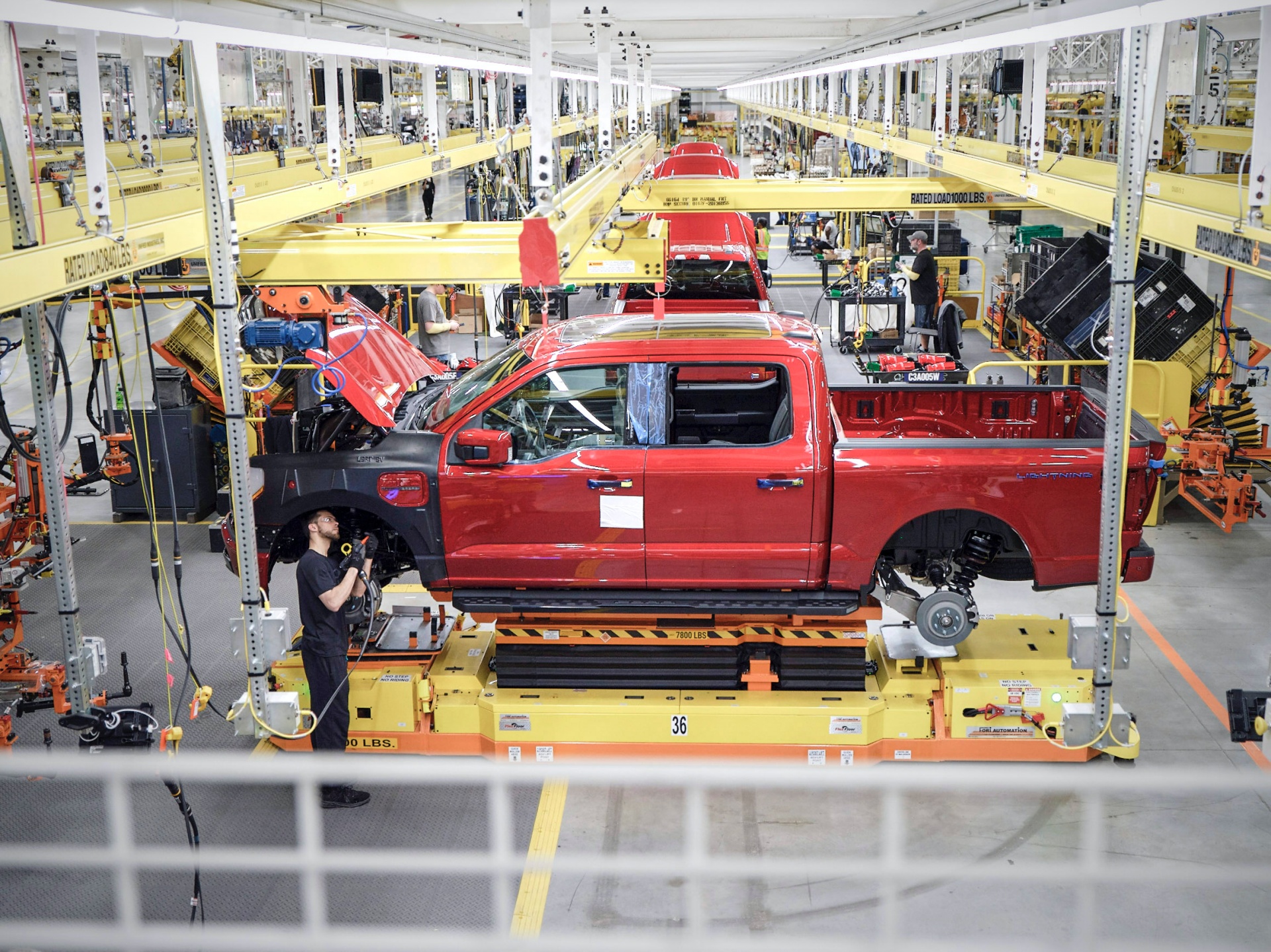 Production du Ford F150 Lightning
