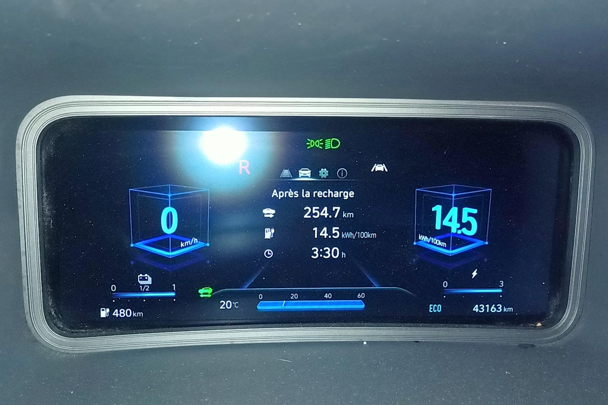 Afficheur Hyundai Kona Electric Afficheur Hyundai Kona Electric