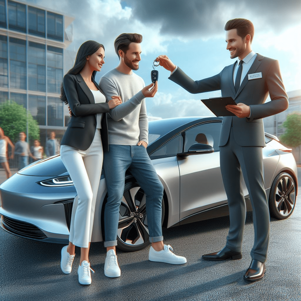Vendeur voiture électrique
