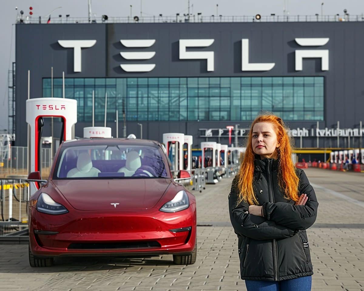 Tesla rouge