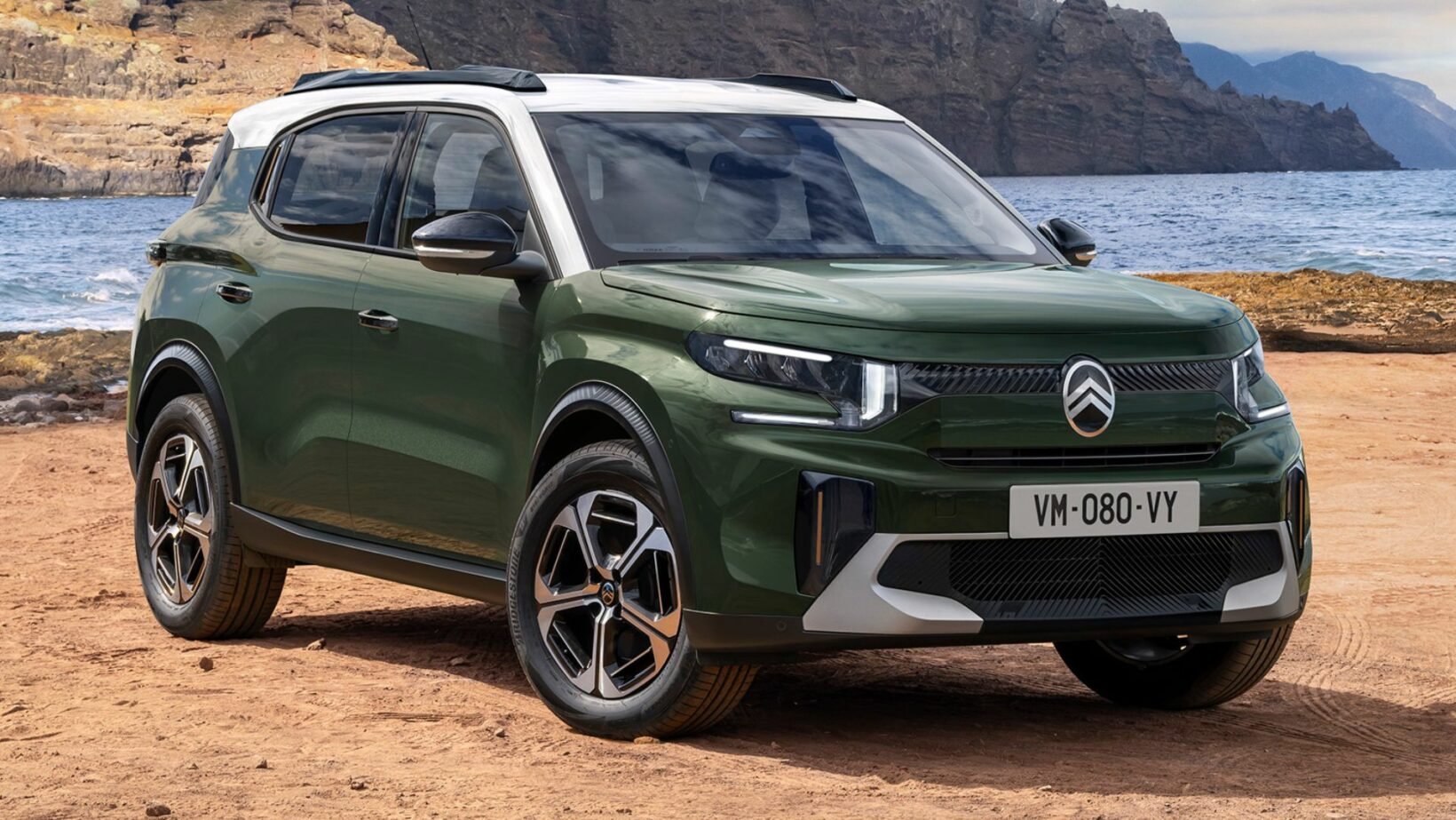 Citroën ë-C3 Aircross électrique 113 ch vue avant trois quarts, SUV électrique compact