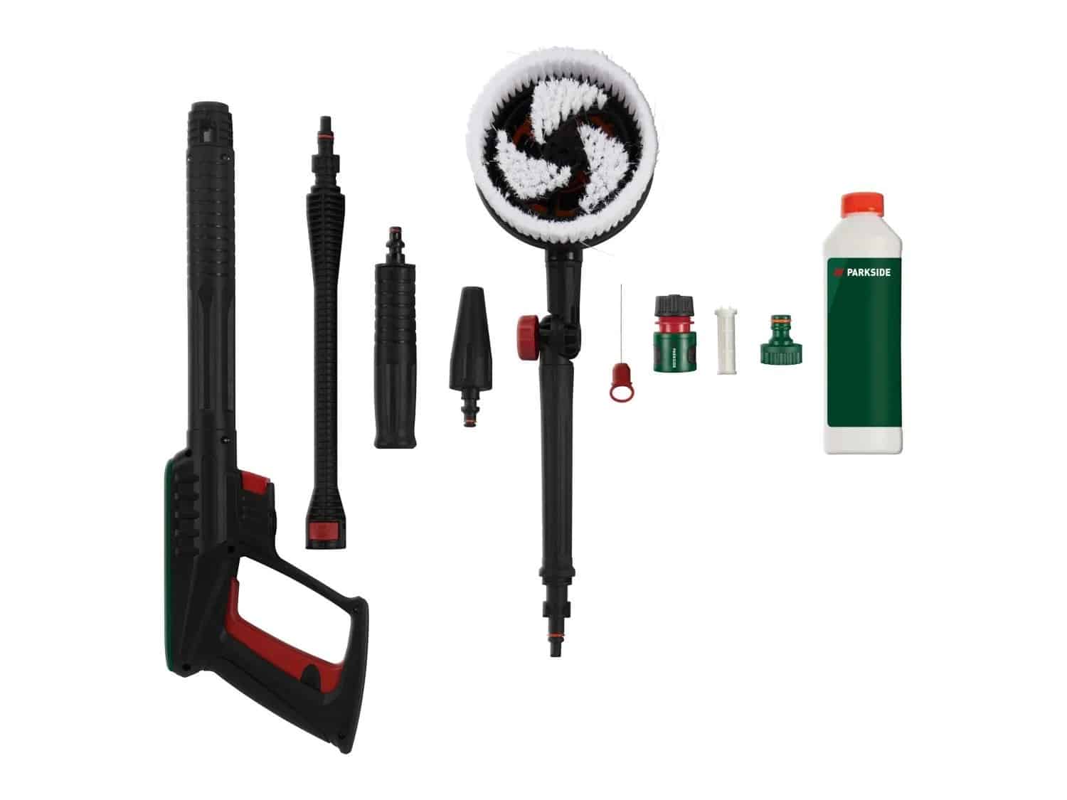 Lidl_Parkside_PHD_170_D2_accessoires Nettoyeur haute pression Lidl Parkside PHD 170 D2 pour lavage auto