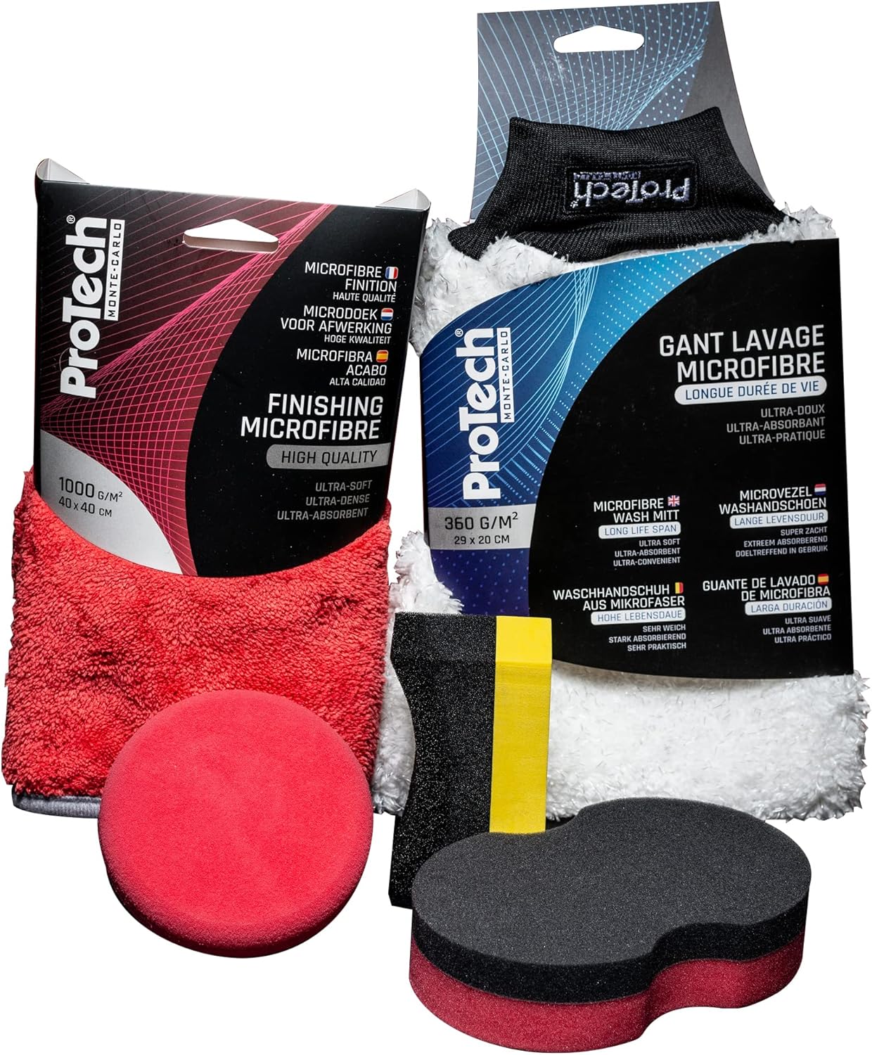 Kit lavage auto ProTech Monte-Carlo avec produits de brillance