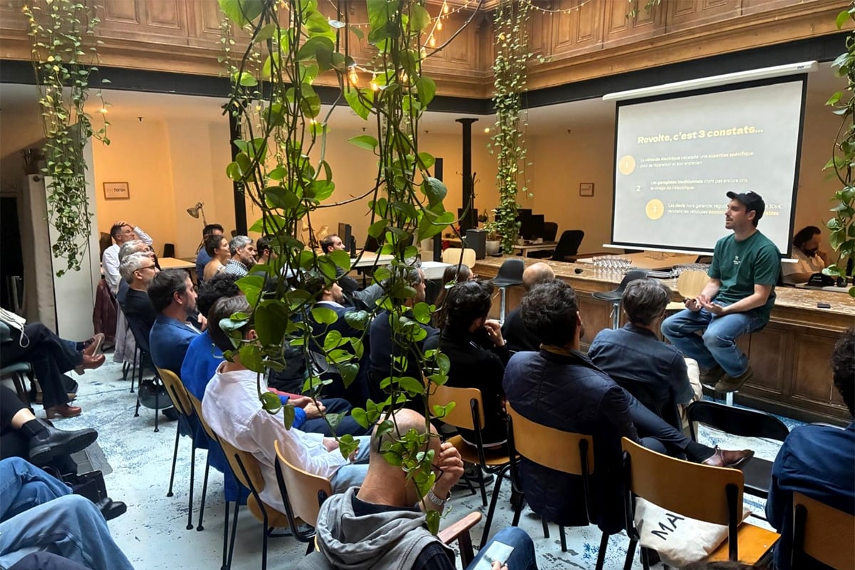 Alexis Marcadet (Revolte) en intervention pour le loueur Joule