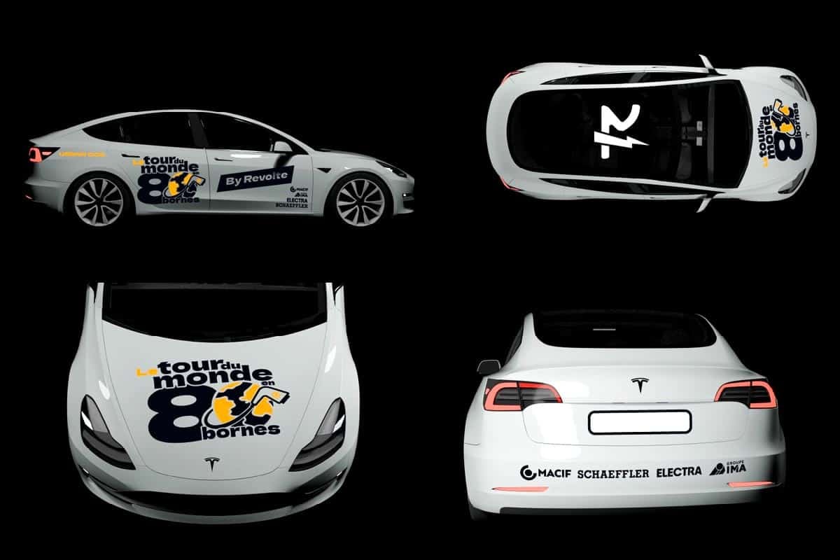 La Tesla Model 3 du Tour du monde en 80 bornes