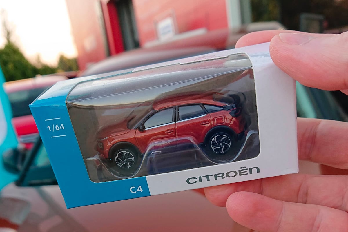 La Citroën ë-C4 de Thierry en miniature