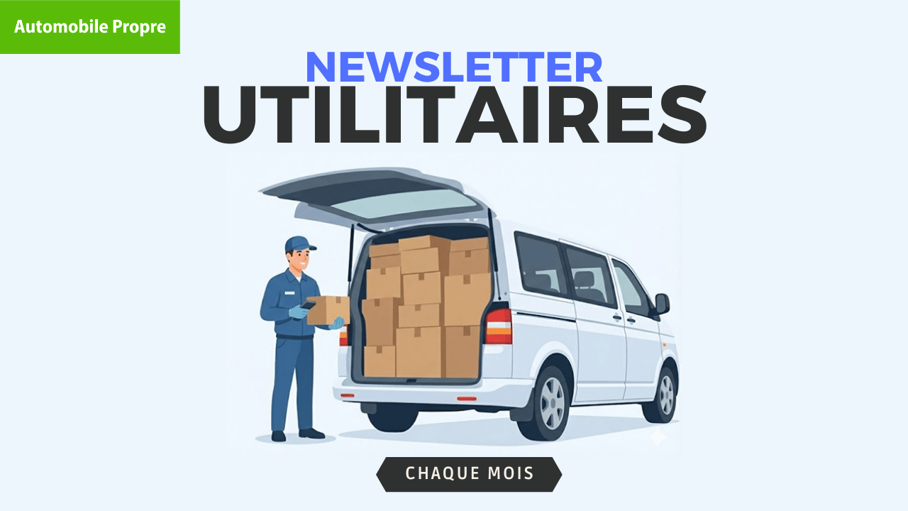 Illustration de la nouvelle newsletter Automobile Propre dédiée aux véhicules utilitaires légers électriques