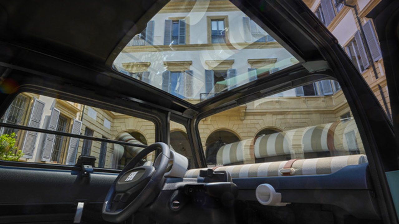 fiat topolino 2026 intérieur toit