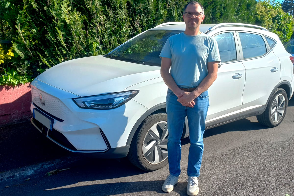 Mathieu et sa MG ZS EV
