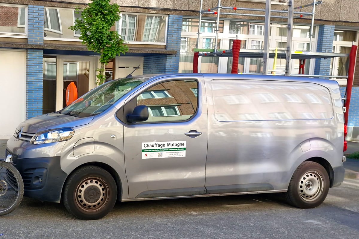 Le Citroën ë-Jumpy de Chauffage Matagne