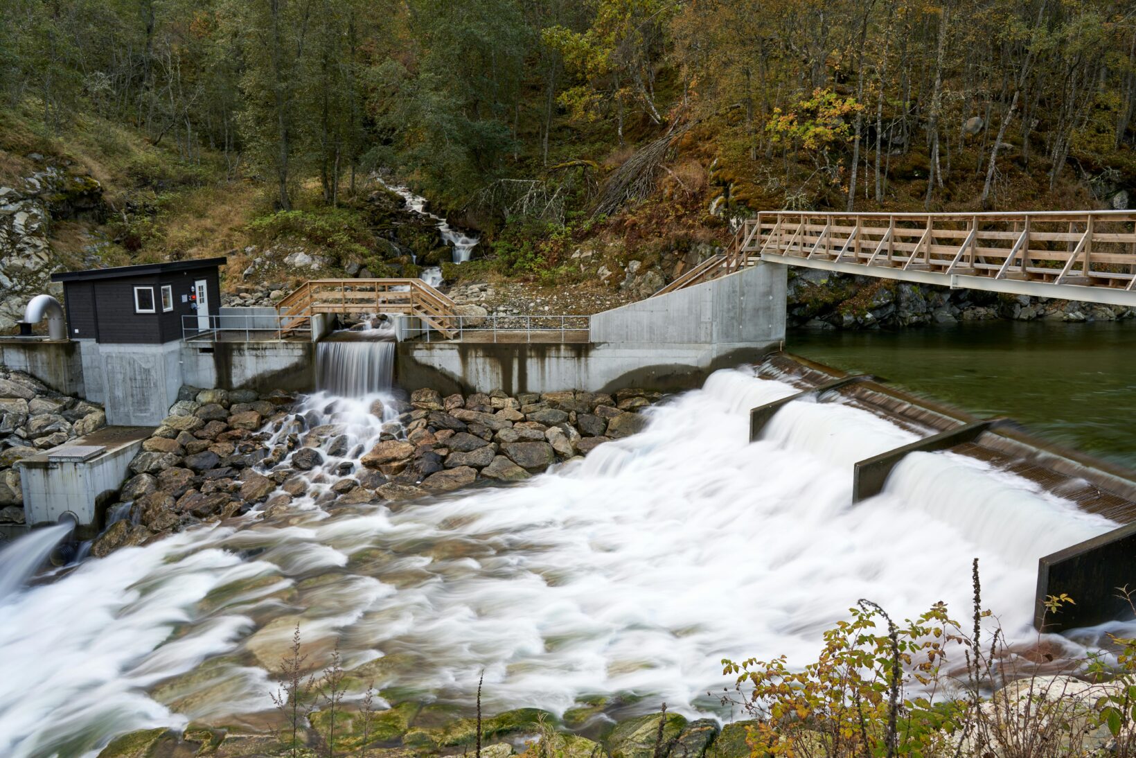 Petite centrale hydroélectrique à Erdal dans le Vestland en Norvège