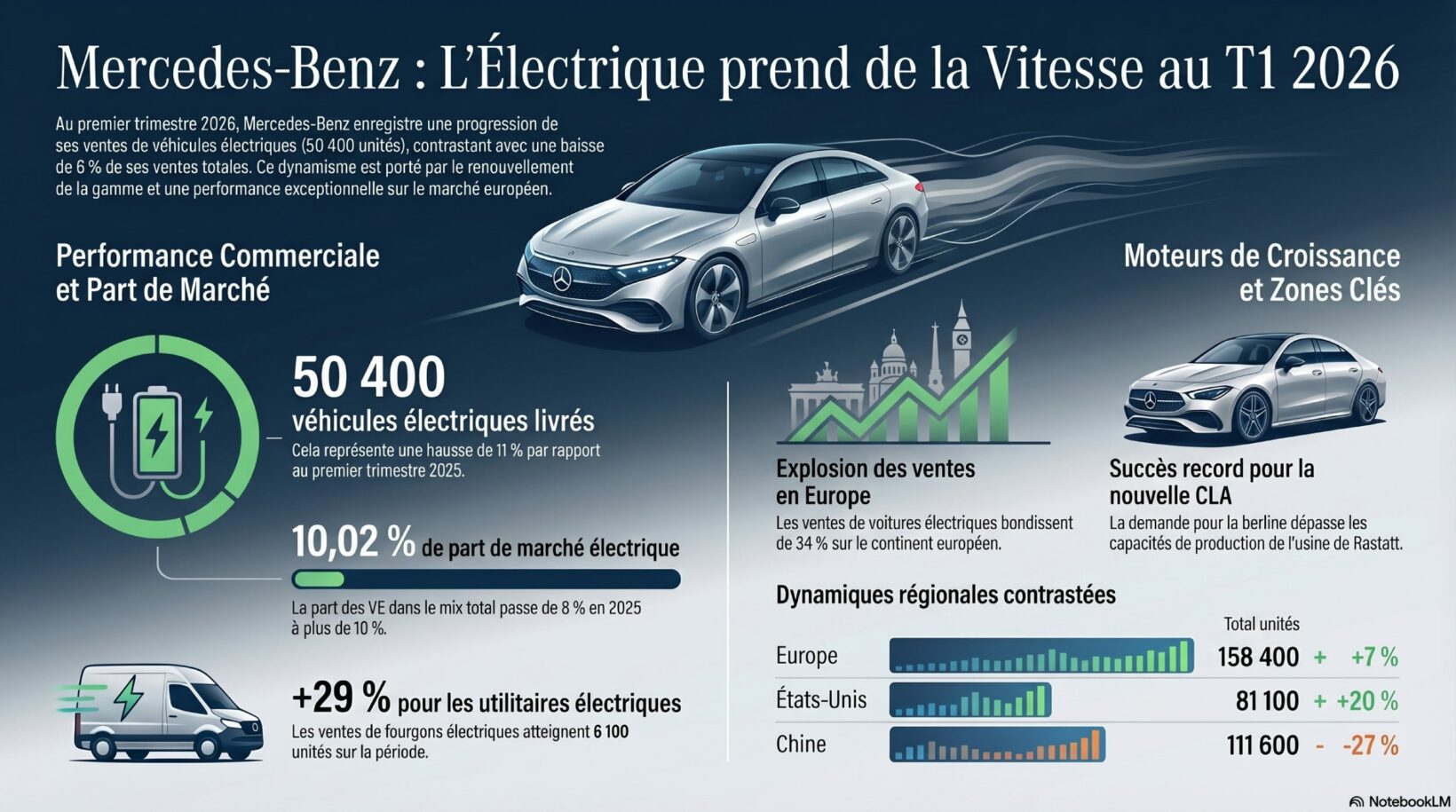 Infographie Mercedes EV