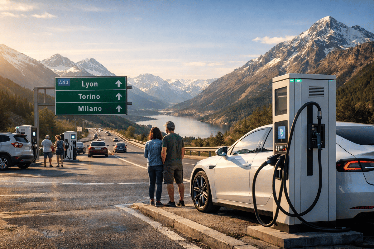 Voyager loin en voiture électrique