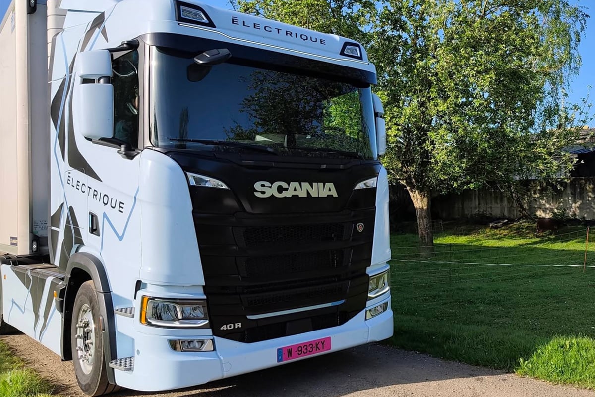 Le camion électrique Scania 40 R essayé par Jérémy Lebast