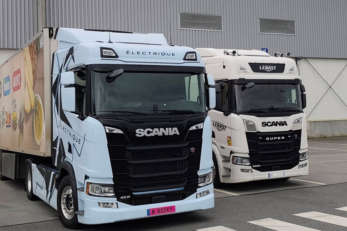 Le camion électrique Scania 40 R et son équivalent diesel