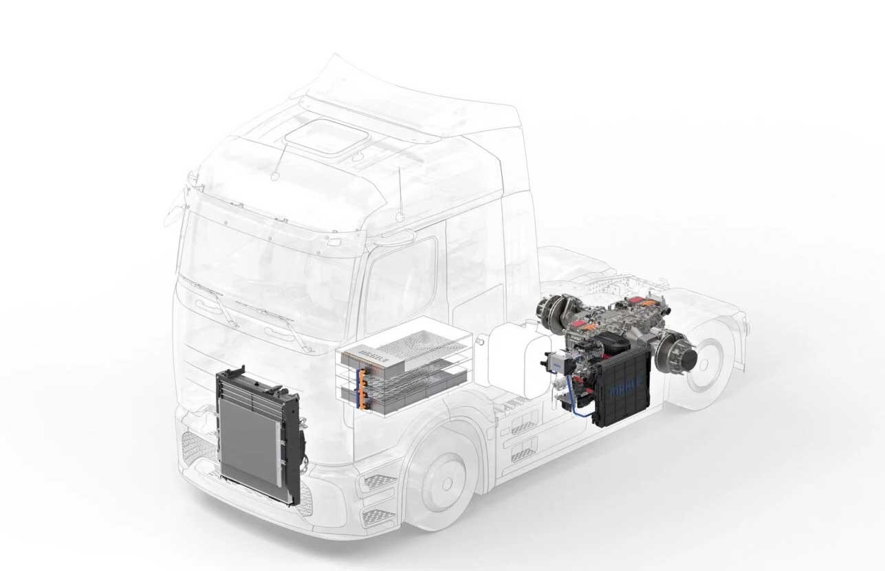 Mahle et son concept de camion électrique à prolongateur d'autonomie thermique